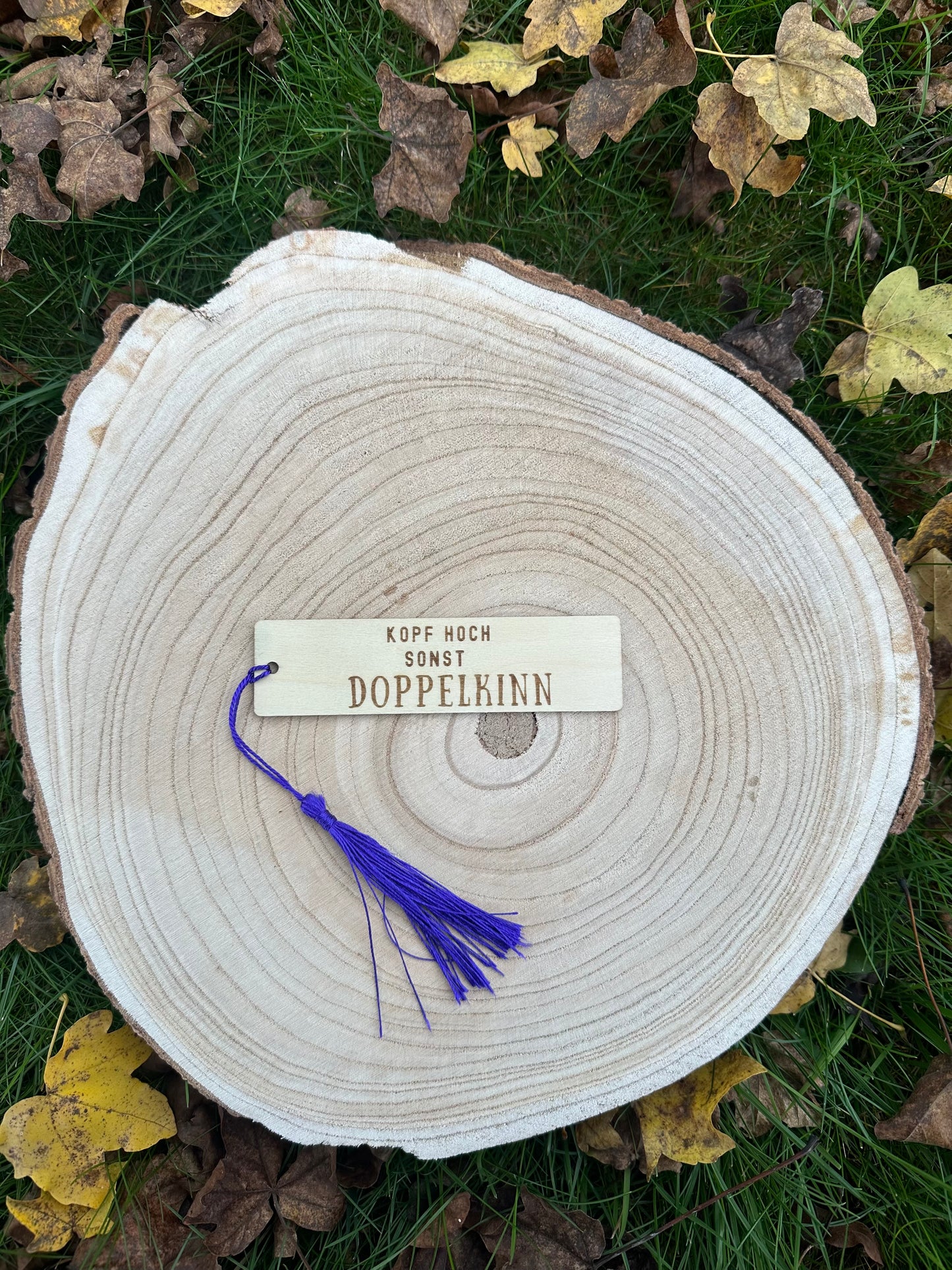 Holz-Lesezeichen mit Charakter