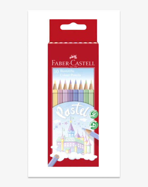 Buntstifte Faber-Castell Pastell – Set mit 10 Farben