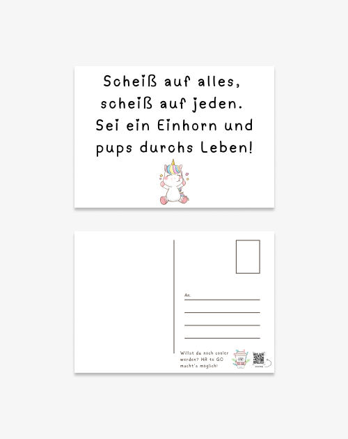 Postkarte - Scheiß auf alles, scheiß auf jeden