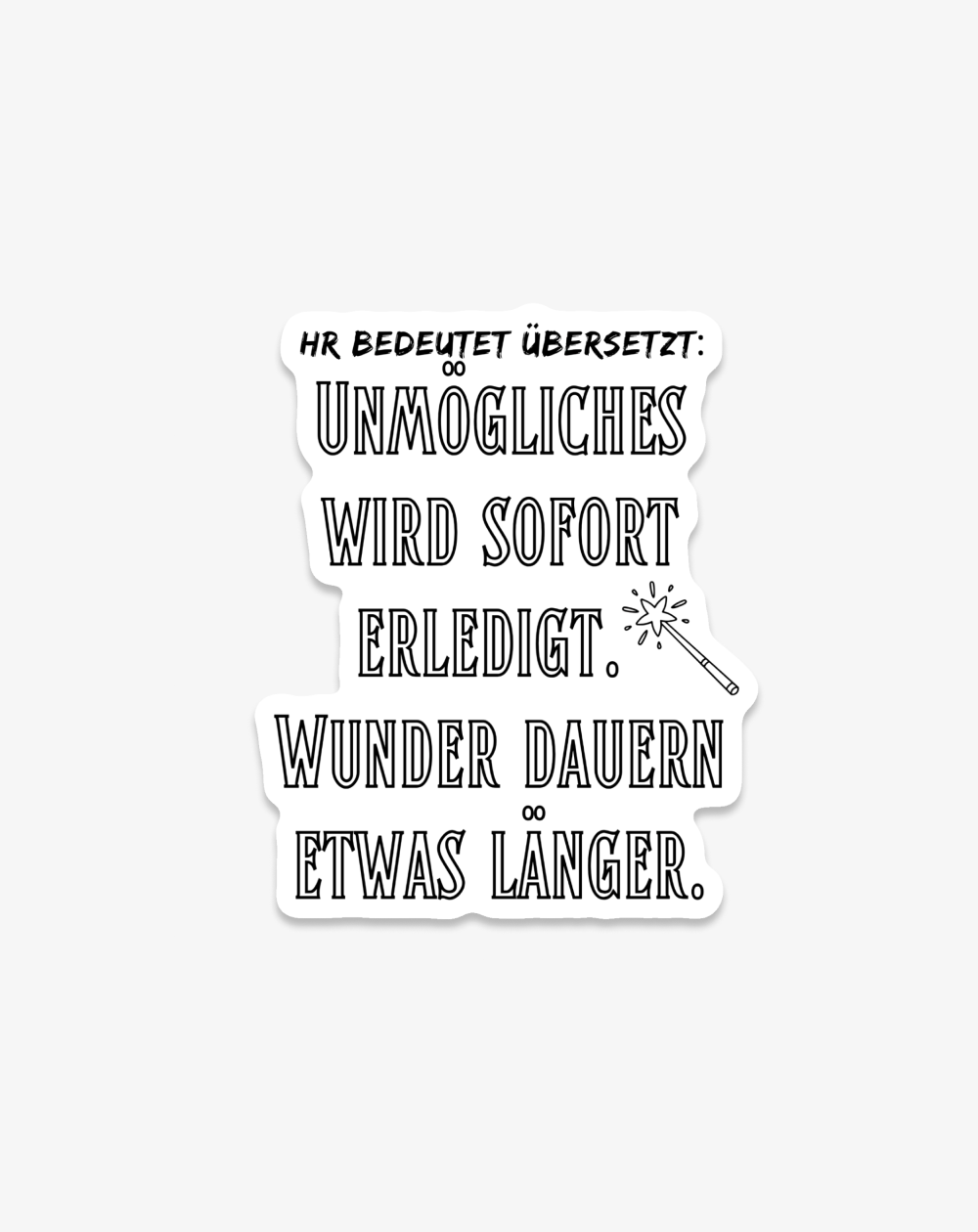 Sticker: Unmögliches & Wunder